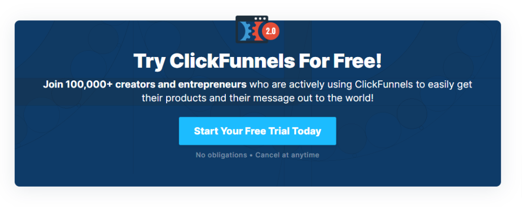 Clickfunnels 14-days free trial