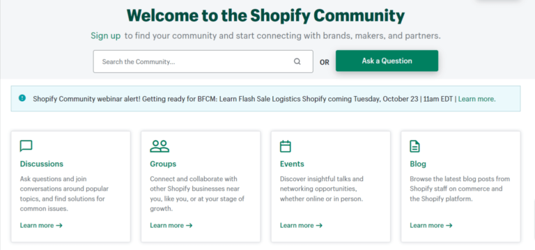 shopify community